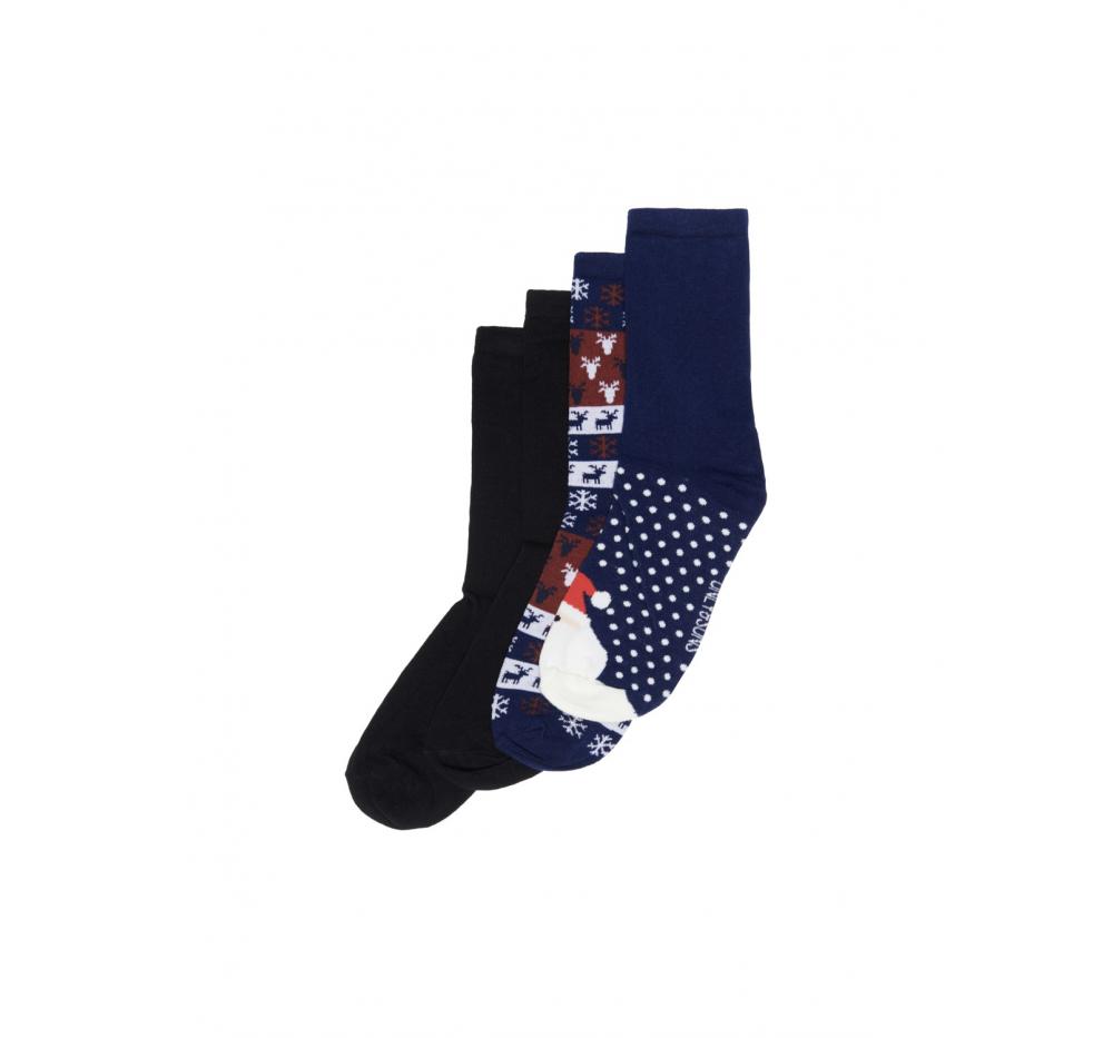 Only & sons onsnoel x sock 4-pack marino - Imagen 1