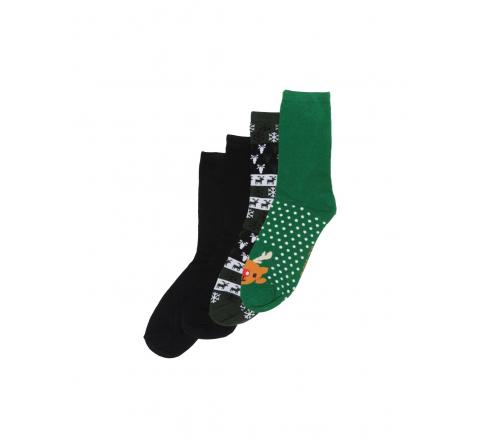Only & sons onsnoel x sock 4-pack verde oscuro - Imagen 2