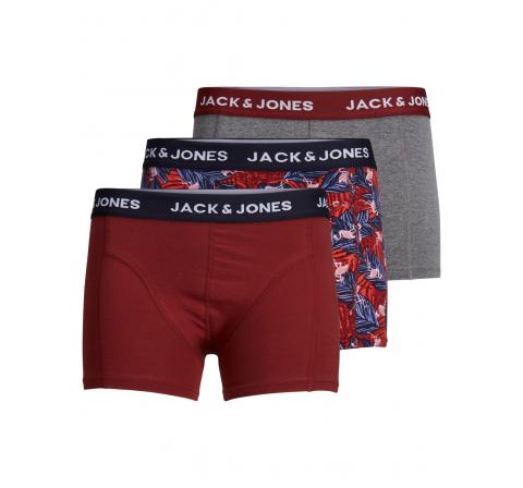 Jack&jones jacred flamingo trunks 3 pack ln rosado - Imagen 1