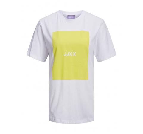 Jj mujer jxamber ss relaxed tee noos amarillo - Imagen 1