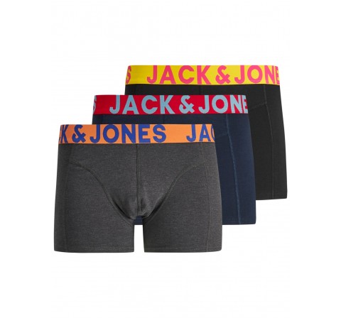 Jack&jones noos jaccrazy solid trunks 3 pack noos negro - Imagen 1