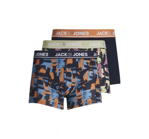 Jack&jones jaccollage trunks 3 pack burdeos - Imagen 1