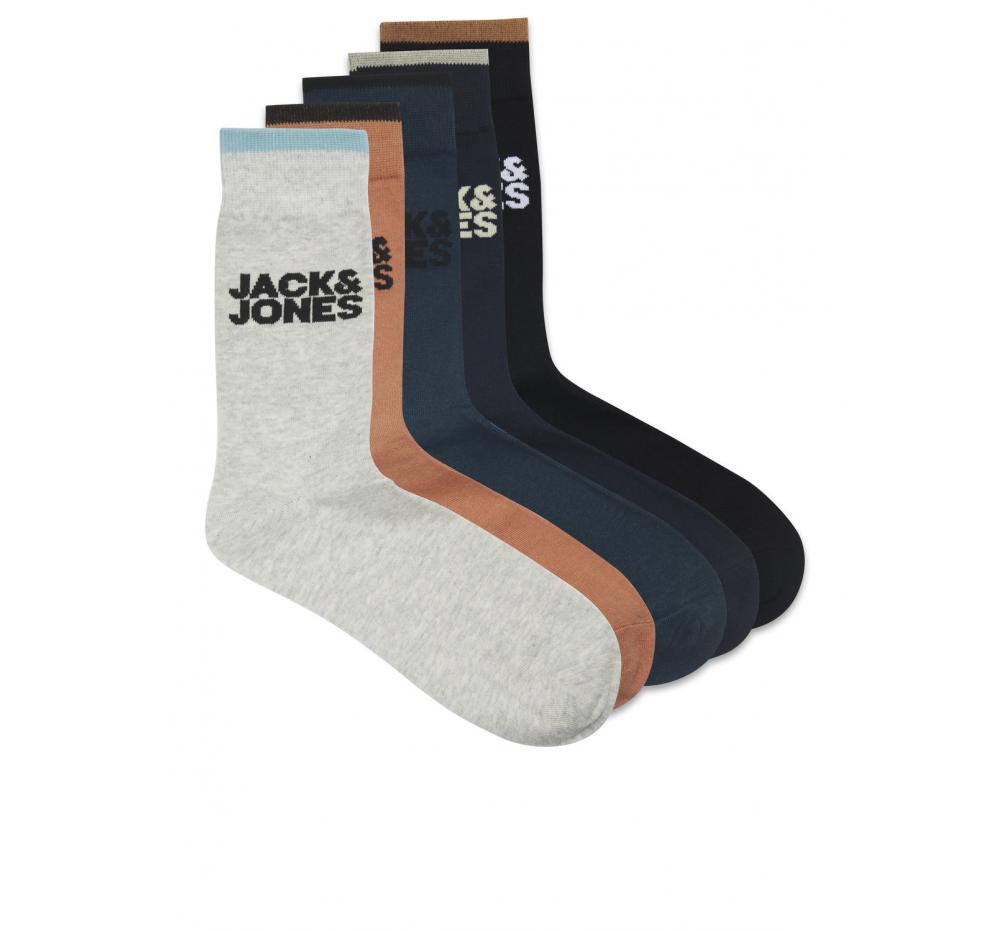 Jack&jones jacleap spring sock 5 pack naranja - Imagen 1