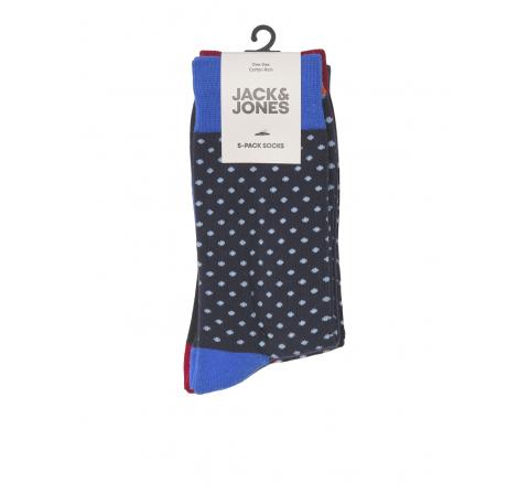 Jack&jones jacslate dot sock 5-pack azul - Imagen 2