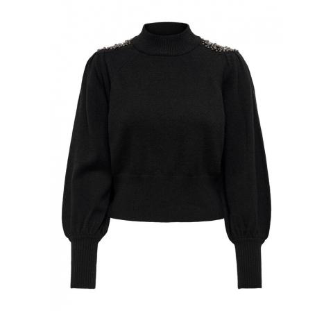 Only onlflair l/s pullover knt negro - Imagen 4