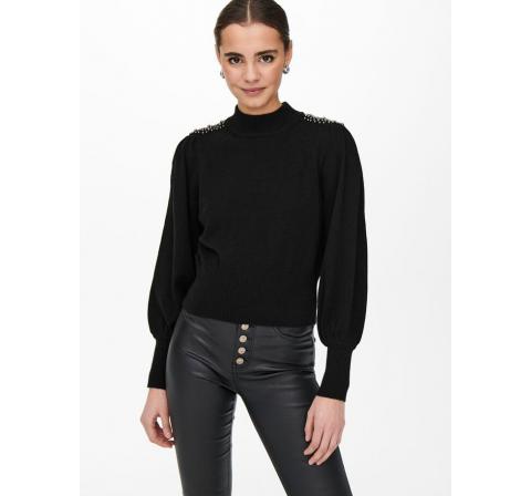 Only onlflair l/s pullover knt negro - Imagen 5