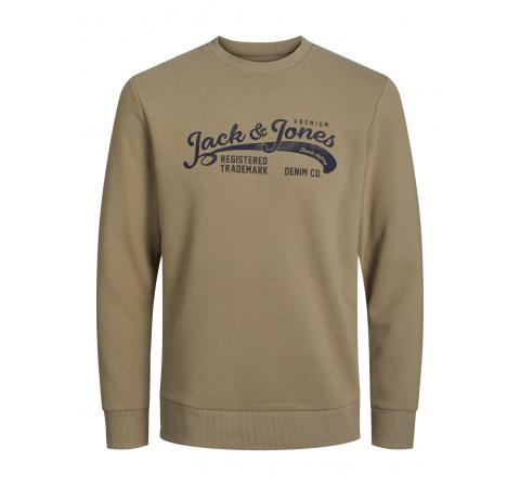 Jack&jones jprbluclassic logo sweat crew neck marron - Imagen 2