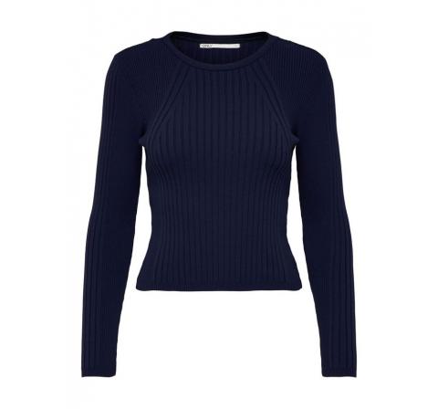 Only onllinea l/s pullover cc knt azul oscuro - Imagen 3