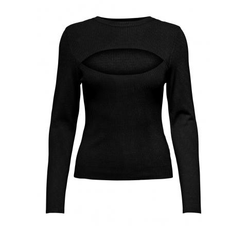 Only noos onlmabel peak a boo pullover cc  knt negro - Imagen 1
