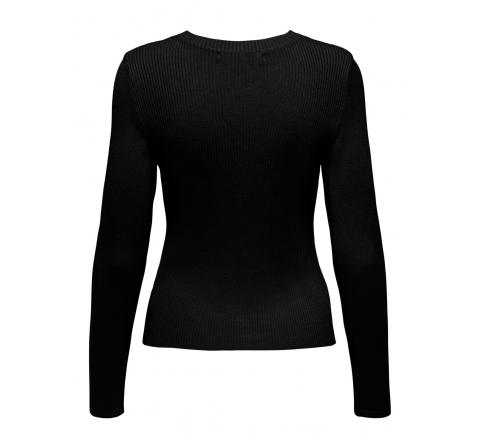 Only noos onlmabel peak a boo pullover cc  knt negro - Imagen 3