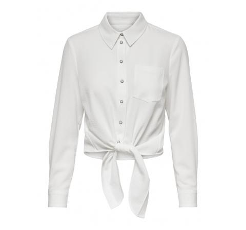Only noos onllecey ls knot shirt noos blanco - Imagen 1