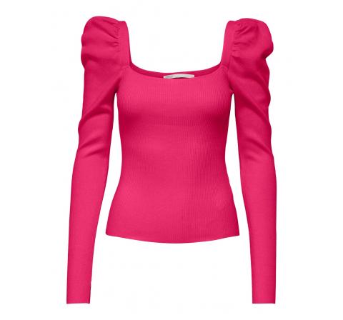 Only onlagate square neck  ls pullover cc knt rosa - Imagen 8