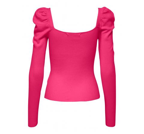 Only onlagate square neck  ls pullover cc knt rosa - Imagen 10