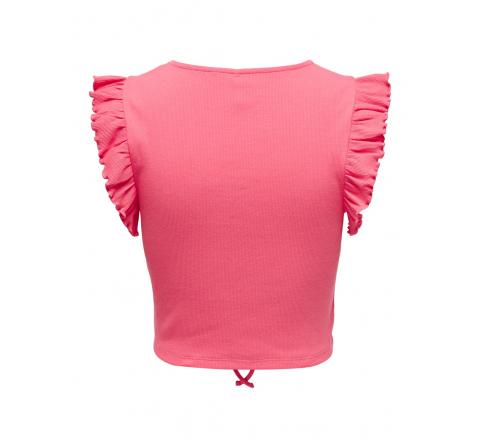 Only onllaila s/l ruching top jrs coral - Imagen 5