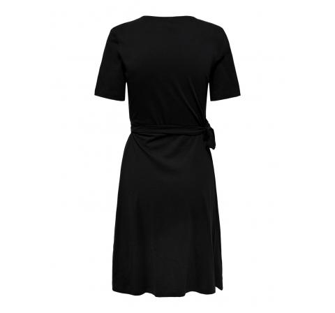Only onlmay s/s wrap dress jrs negro - Imagen 3