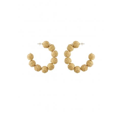 Pieces pcvotta hoop earrings sww oro - Imagen 1