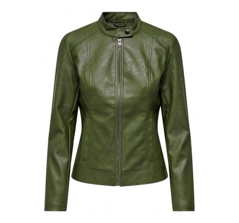 Jdy noos jdyemily faux leather jacket otw noos marron - Imagen 4