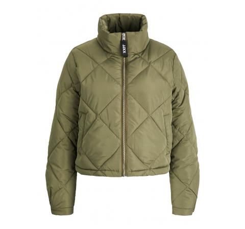 Jj mujer jxpower short quilted jacket sn verde oscuro