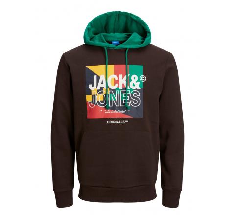 Jack&jones jorpalette sweat hood marron