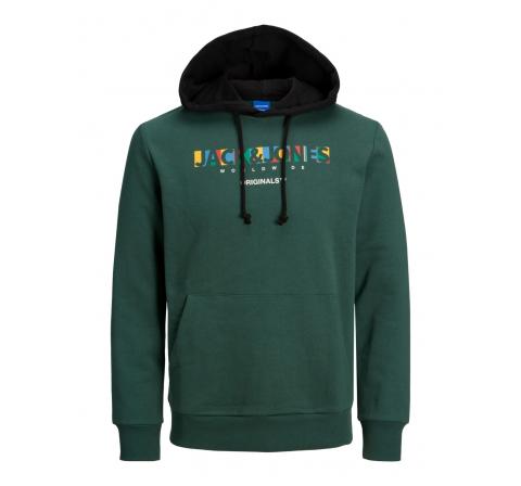 Jack&jones jorpalette sweat hood verde