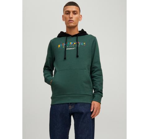 Jack&jones jorpalette sweat hood verde