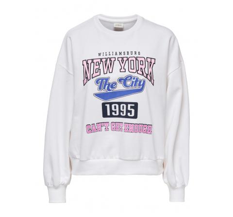 Only onlmindie reg l/s city box swt blanco