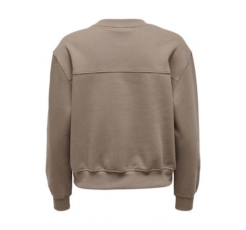 Only onlmoon l/s o-neck swt marron