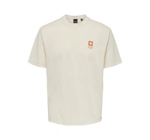 Only & sons onsfred rlx emb logo ss tee blanco