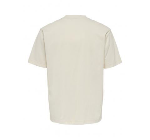 Only & sons onsfred rlx emb logo ss tee blanco