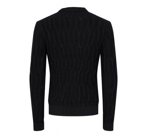 Only & sons onswillet reg cable crew knit negro