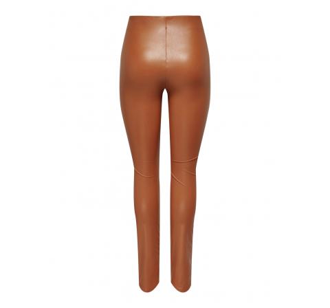 Only onlpapaya faux leather legging otw marron