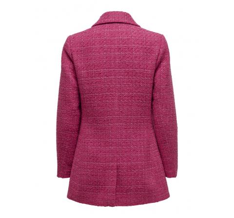 Only onlcorinna-mody long boucle blazer tlr fucsia