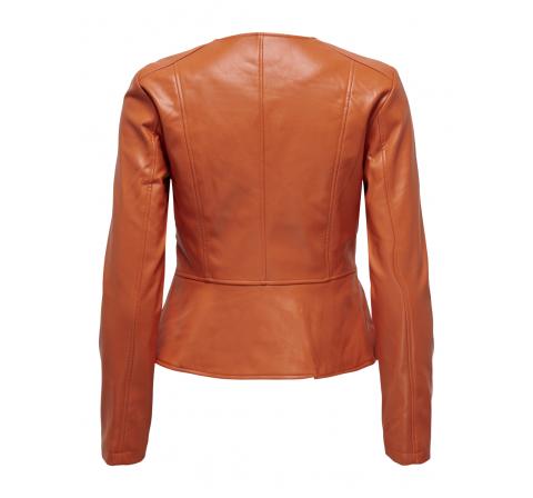 Only onlsaramy faux leather jacket cc otw caldera
