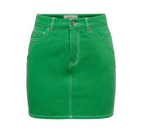 Only onlvaya mw short contrast skirt pnt verde