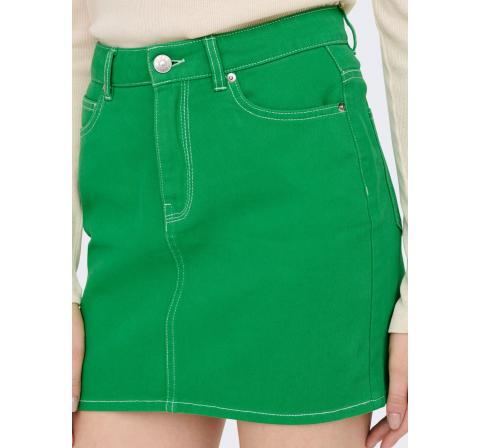 Only onlvaya mw short contrast skirt pnt verde