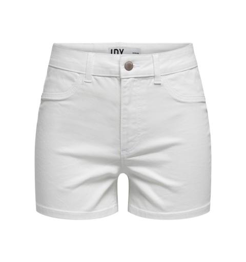 Jdy noos jdytulga hw shorts white dnm noos blanco