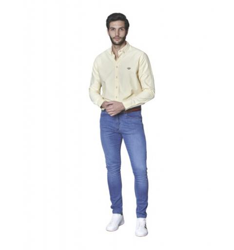 Spagnolo hombre pt 0640 denim 5 bolsillos slim denim medio