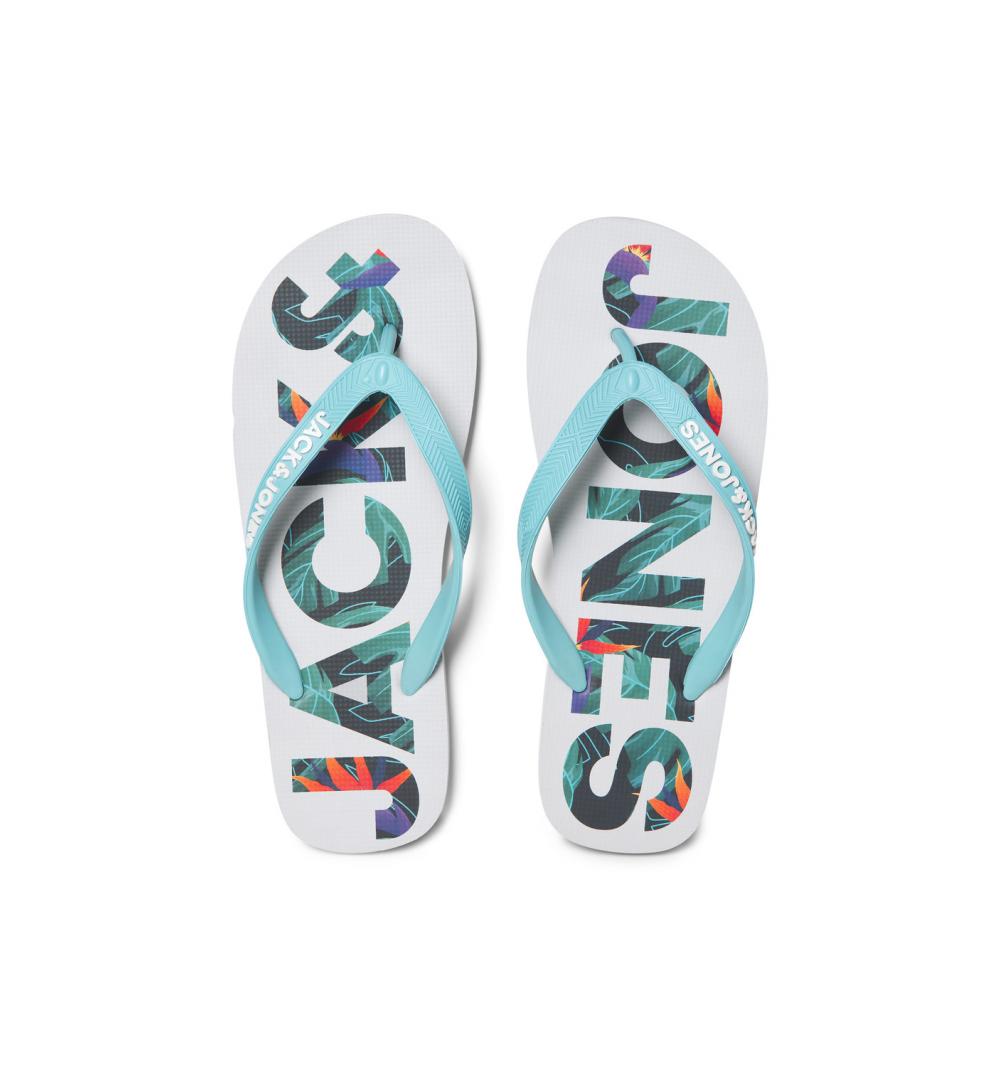 Jack&jones footwear jfwlogo palm print flip flop azul