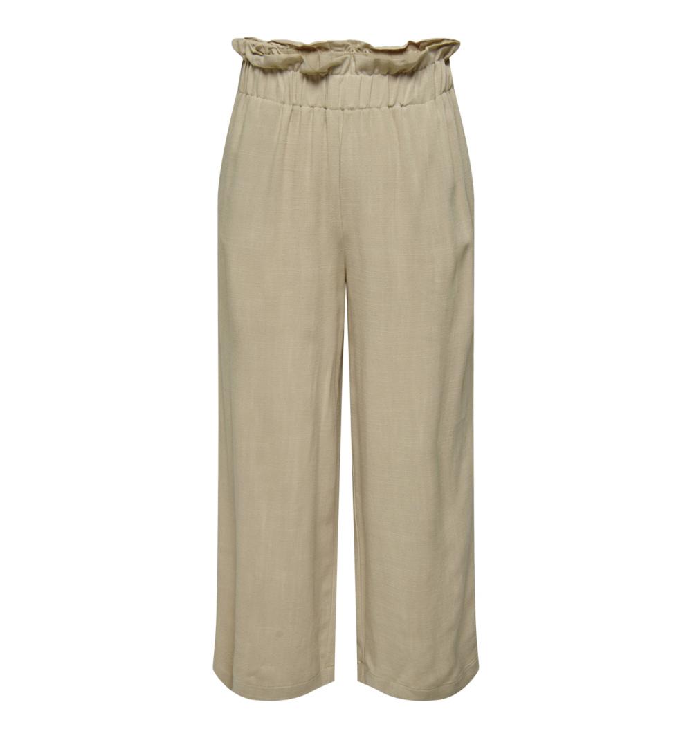 Only onlsolvi hw linen bl culotte pnt beige