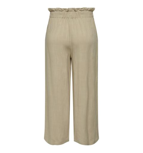 Only onlsolvi hw linen bl culotte pnt beige