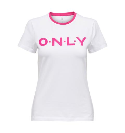 Only onllea fitted s/s logo top box jrs blanco
