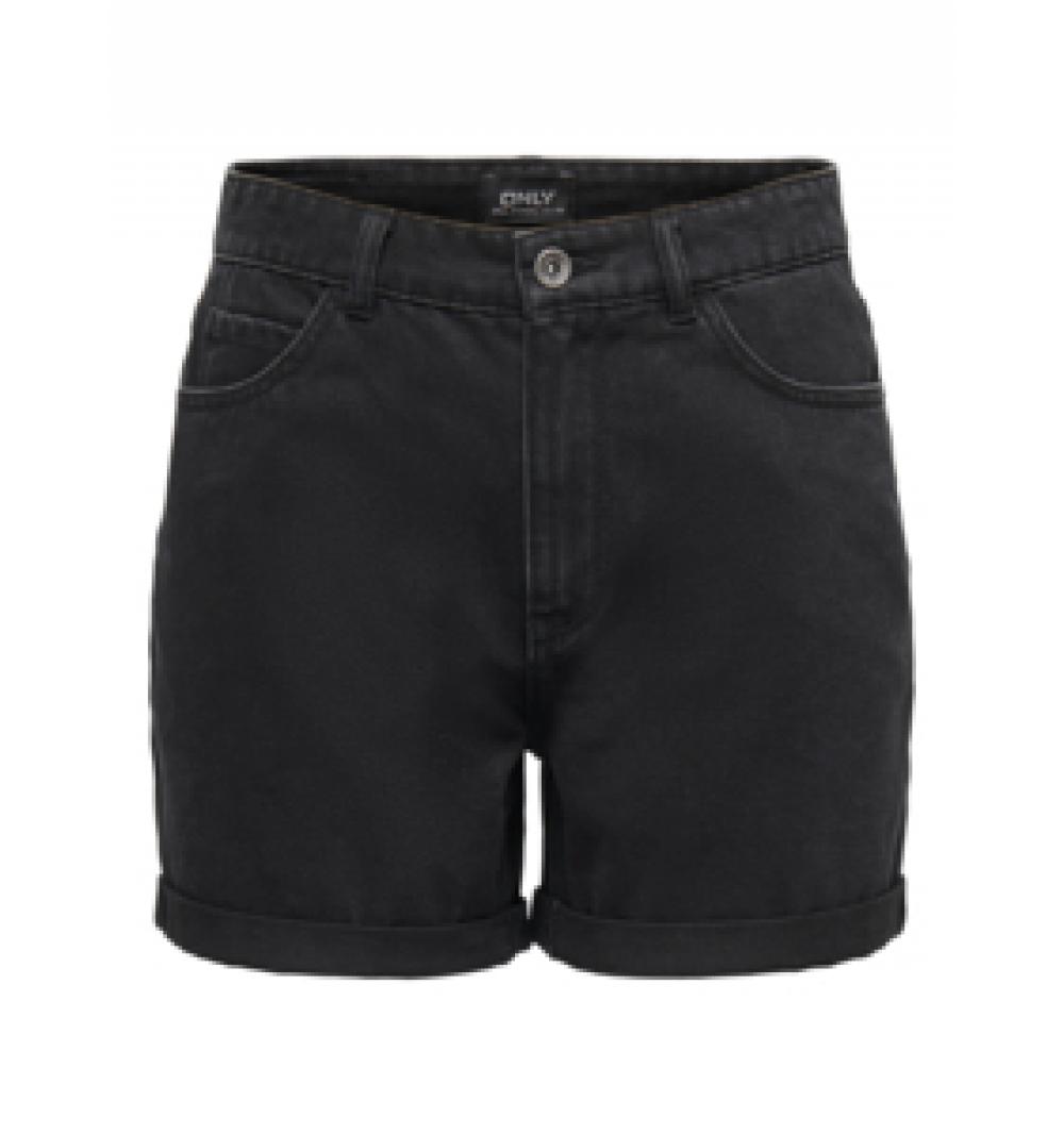 Only noos onlvega hw mom dnm shorts noos negro