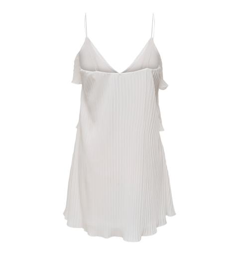 Only onlsimiri s/l ruffle dress jrs blanco