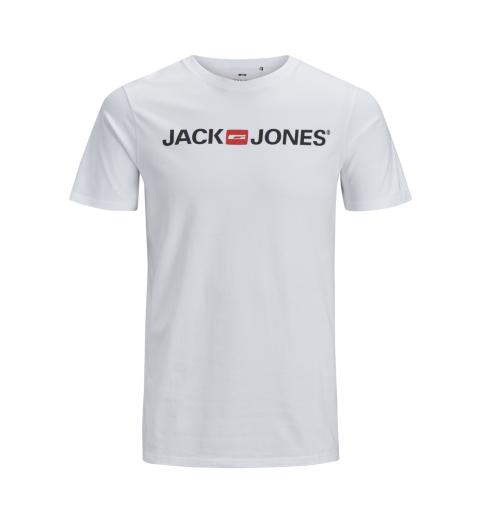 Jack&jones plus jjecorp logo tee ss crew neck noos pls blanco