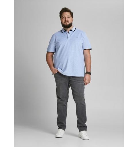 Jack&jones plus jjepaulos polo ss noos pls azul