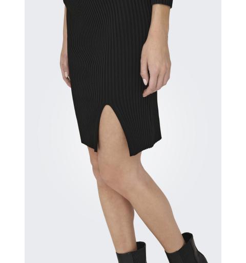 Only onllisa detail skirt knt negro