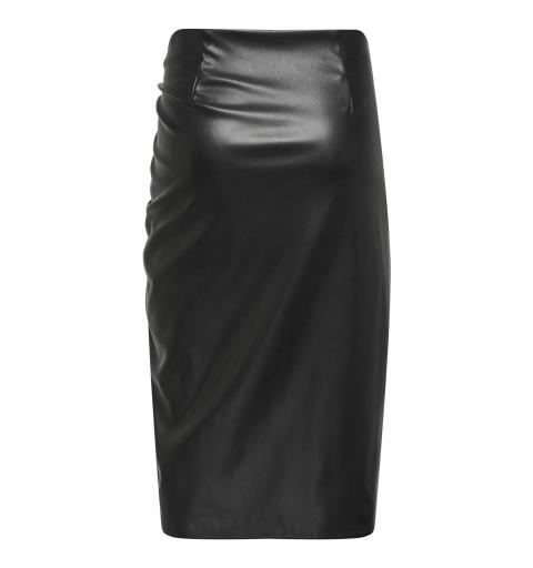 Only onlmia faux leather long skirt otw negro