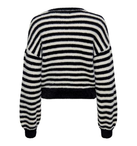 Only onlpiumo l/s pullover knt noos negro