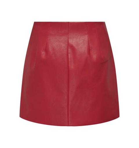 Only onlada faux leather skirt otw rojo