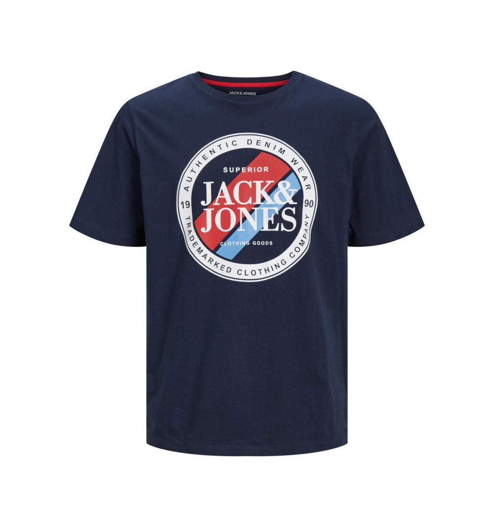 Jack&jones jjloof tee ss crew neck ln marino